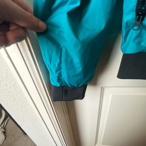 Nike Tracksuit Windbreaker Top Black Blue Neon Men’s XL - Picture 6 of 8